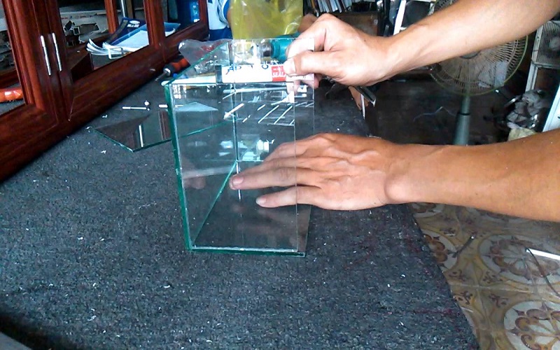 Cách làm bể cá bằng kính
