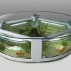 bể cá hình tròn bàn trà